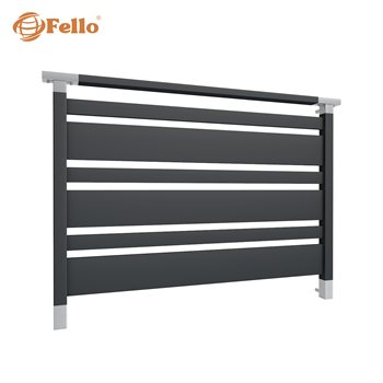 Francouzské zábradlí SIMPLE Mix RAL - vložky z nerezové oceli