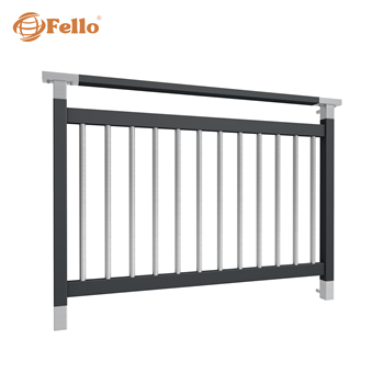 Francouzské zábradlí Moderní RAL - vložky z nerezové oceli