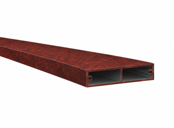 Hliníkový profil 80x20x1,5 R0,5 s příčkou - imitace corten