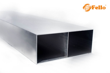 Hliníkový profil 250x100x2,5 R0,5 s příčkou - imitace dřeva