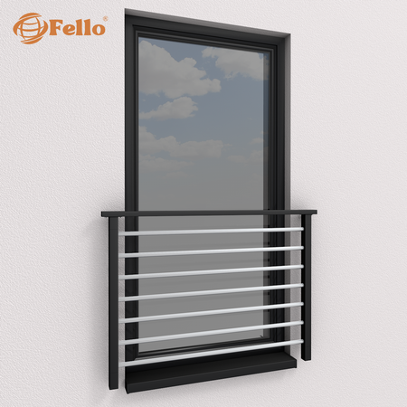 Standardní francouzské zábradlí RAL - kompletně lakované