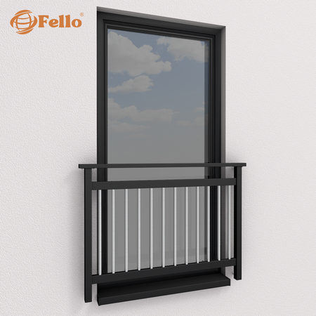 Francouzské zábradlí Moderní RAL - lakované v celém rozsahu