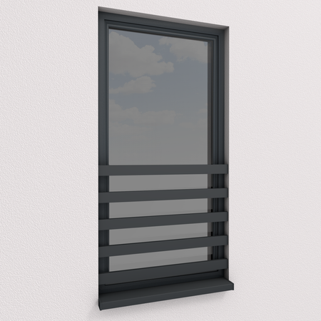 Francouzské zábradlí AluSlim RAL 7016 MAT - expresní doprava