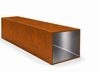 Hliníkový profil 150x150x5 R0,5 - imitace corten