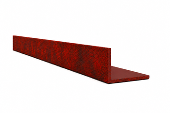Hliníkový úhelník 50x25x2 R0,5 - imitace corten
