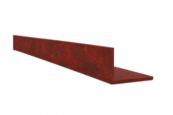 Hliníkový úhelník 80x60x4 R0,5 - imitace corten
