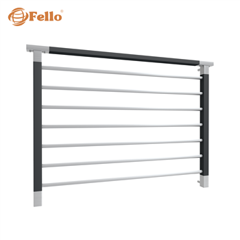 Francouzské zábradlí Standard RAL - vložky z nerezové oceli