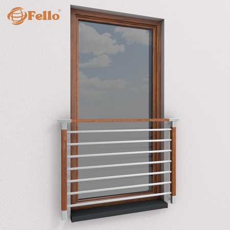 Francouzské zábradlí Standard Imitace dřeva