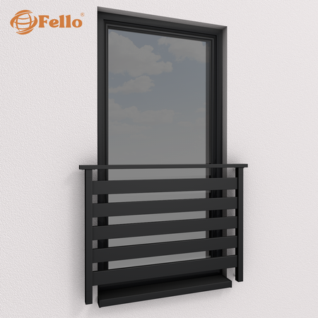 Francouzské zábradlí Classic 5 RAL - kompletně lakované