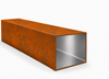 Hliníkový profil 150x150x3 R0,5 - imitace corten